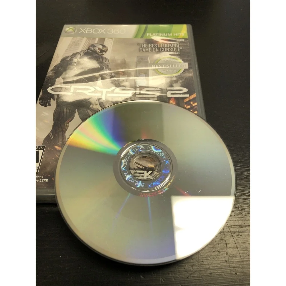 Crysis 2 Platinum Hits (Microsoft Xbox 360/One/Series X,‎ 2011)  *read Descrip